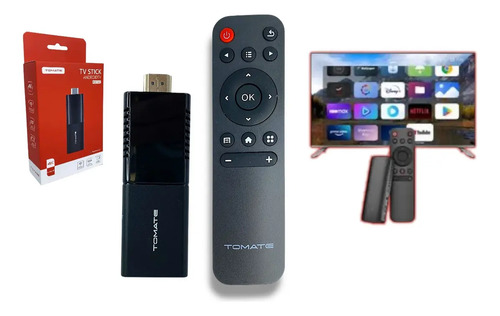 TV Stick Tomate MCD-123 4K Android Com Google Assistente