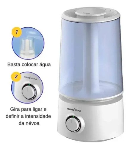 Umidificador De Ar Mimo Style 2,5l Branco