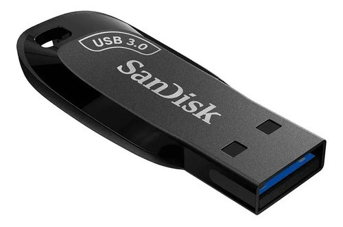 Unidade flash preta Sandisk Ultra Shift 32gb USB 3.0 100MB/s