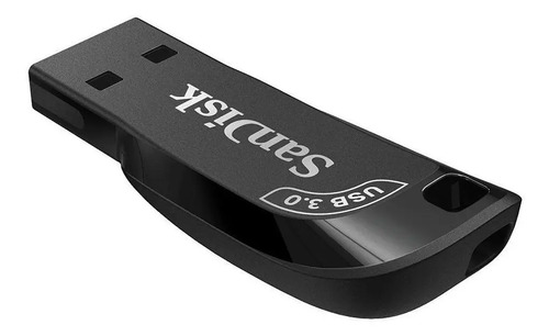 Unidade flash preta Sandisk Ultra Shift 32gb USB 3.0 100MB/s