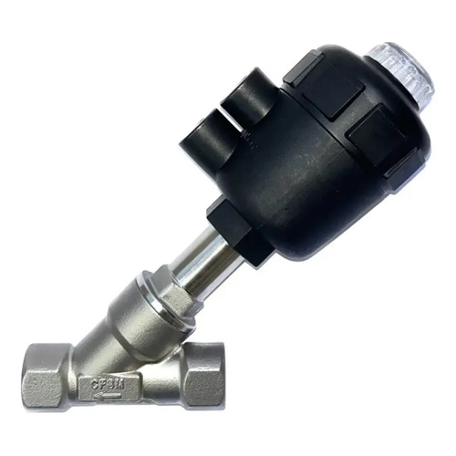 Valvula pneumatica assento inclinado 12 pol dn15 aco inox