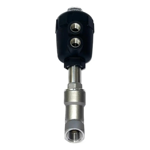 Válvula Pneumática Assento Inclinado 1/2 Pol. Dn15 Aço Inox