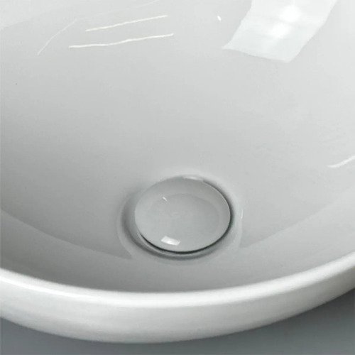 Válvula Porcelana De Click Lavatório Branca 1 1/4 Louça Branco Brilhante