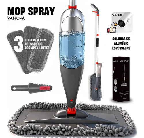 Vanova mop spray 360 reservatorio 800ml cabeca giratoria 360