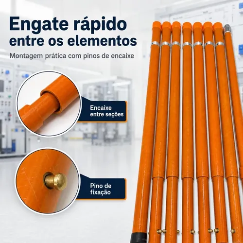 Vara De Manobra Nesfer 6 Elementos C Bolsa, Cabeçote E Laudo