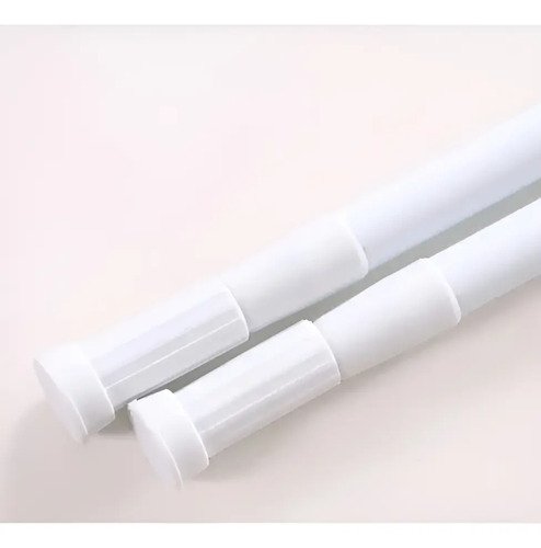 Varão Extensível Box Banheiro Provador Cortina 70cm A 120cm Prateado