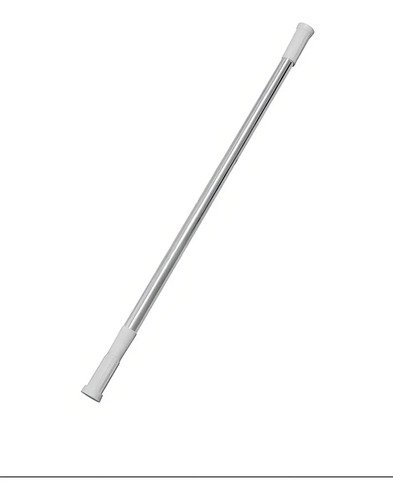 Varão Extensível Box Banheiro Provador Cortina 70cm A 120cm Prateado