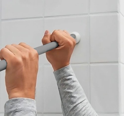Varão Extensível Box Banheiro Provador Cortina 70cm A 120cm Prateado
