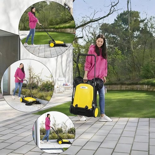 Varredeira De Piso Karcher Manual Com Recolhedor 20l S4 Twin