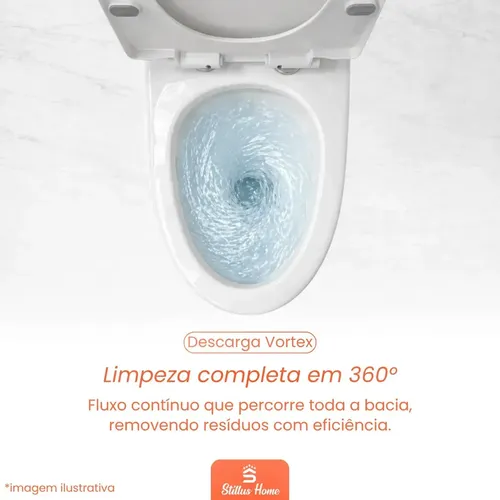 Vaso Sanitário Monobloco Barcelona Branco Completo Com Caixa