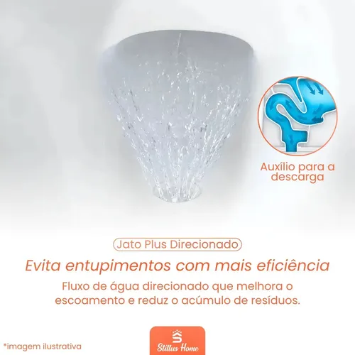 Vaso Sanitário Monobloco Barcelona Branco Completo Com Caixa