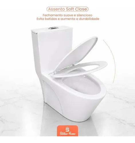 Vaso Sanitário Monobloco Barcelona Branco Completo Com Caixa