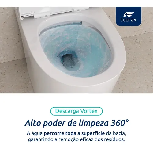 Vaso Sanitário Monobloco Caixa Acoplada Completo Cor Branco