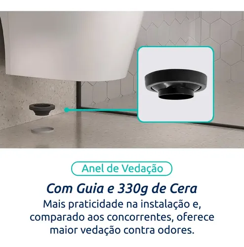 Vaso Sanitário Monobloco Caixa Acoplada Completo Cor Branco