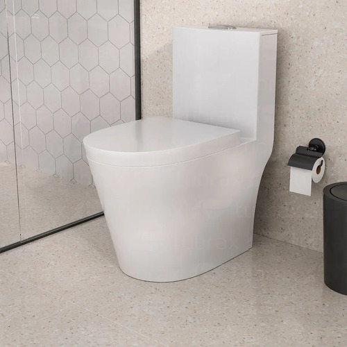 Vaso Sanitário Monobloco Caixa Acoplada Completo Privada Cor Branco Tubrax - VAB0003