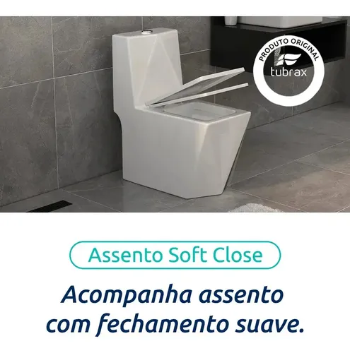 Vaso Sanitário Monobloco Completo - Caixa Acoplada Privada C