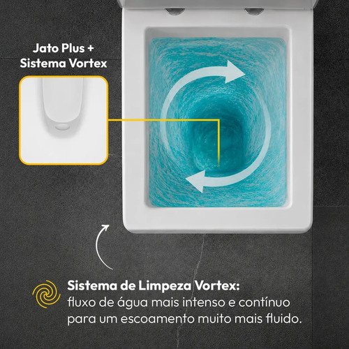 Vaso Sanitário Monobloco Vertex Completo Com Caixa Acoplada Privada Cerâmica Branca Cod: Alut020030 Alut By Avant