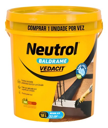 Vedacit neutrol baldrame base dagua emulsao asfaltica 18l ma