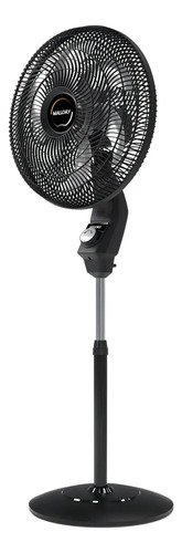 Ventilador De Coluna Mallory Éolo Preto E Grafite - Cor das pás Prateado Diâmetro 40 cm Material das pás Plástico Quantidade de pás 6