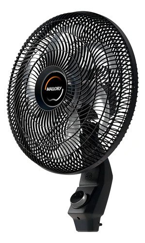 Ventilador De Coluna Mallory Éolo Preto E Grafite - Cor das pás Prateado Diâmetro 40 cm Material das pás Plástico Quantidade de pás 6