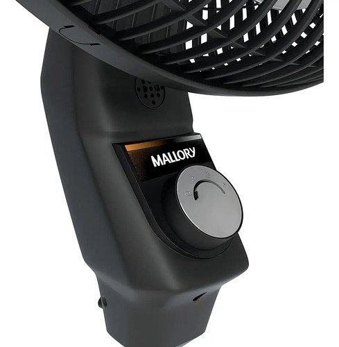 Ventilador De Coluna Mallory Éolo Preto E Grafite - Cor das pás Prateado Diâmetro 40 cm Material das pás Plástico Quantidade de pás 6