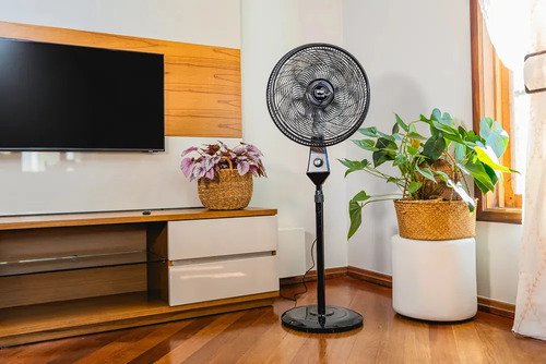 Ventilador de Coluna Silencioso WAP Flow Turbo 180W 8 Pás com Ajuste de Altura e 3 Velocidades