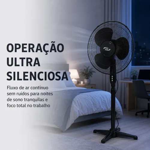 Ventilador De Coluna Turbo Silencioso Baixo Consumo 110v