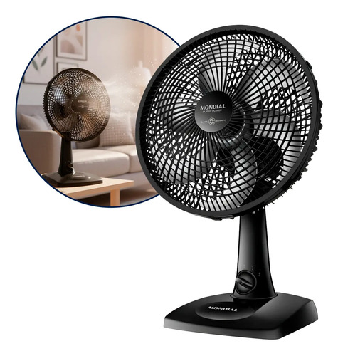 Ventilador de mesa 30cm super power 60w vsp 30 b turbo