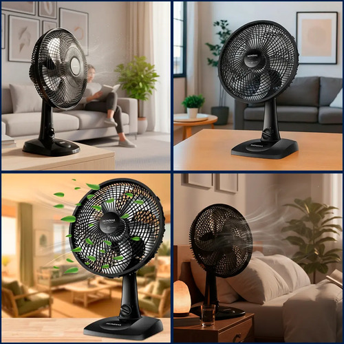 Ventilador De Mesa 30cm Super Power 60w Vsp-30-b Turbo