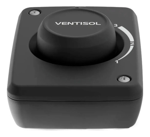 Ventilador de parede Ventisol New 60cm com 3 pás de Plástico preto estrutura new cromado, 60cm de diâmetro