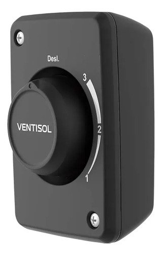 Ventilador De Parede Ventisol New Azul 3 Velocidades Estrutura Preto Diâmetro 50 Cm Material Das Pás Plástico 127