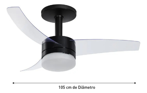 Ventilador De Teto Arno Ultimate Preto Vx14