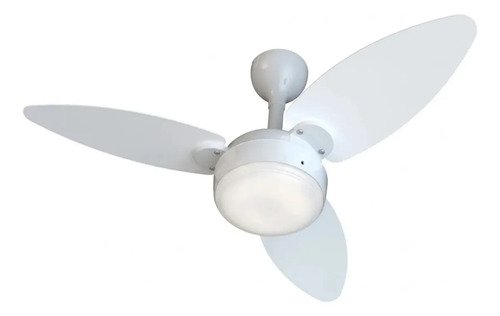 Ventilador De Teto Inverter Elluz 3 Pás Branco E Cinza Com Controle Remoto Ventisol