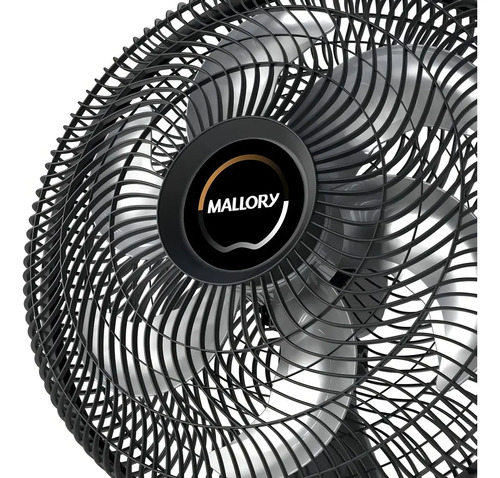 Ventilador Mallory Coluna Éolo 40cm Cor Da Estrutura Preto Cor Das Pás grafite Diâmetro 40 Cm 6 pás
