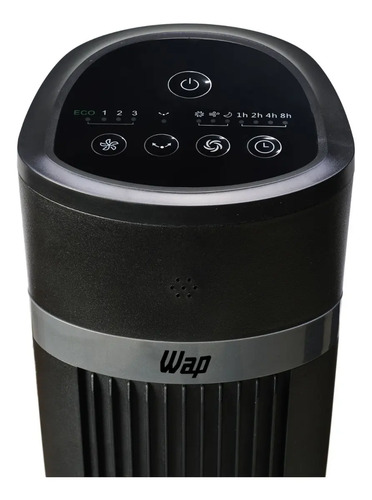 Ventilador Torre AIR SILENCE WAP Silencioso Oscilante com Controle Remoto 4 Velocidades e Desligamento Automático