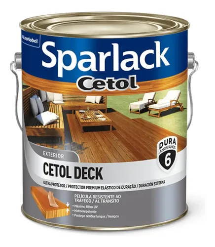 Verniz cetol deck semi brilho natural 36 litros sparlack