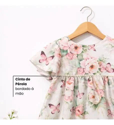 Vestido Infantil Delicado Kids Festa Luxo Princesa Pérolas