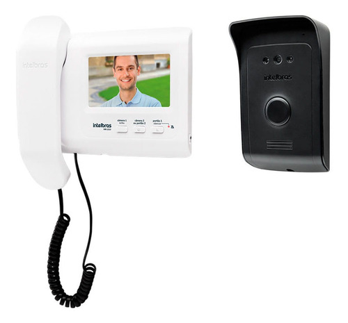 Video porteiro ivr 1010 branco e preto intelbras 110v220v