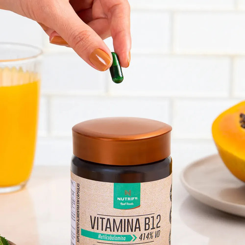 Vitamina B12 Metilcobalamina 414% 60caps Nutrify