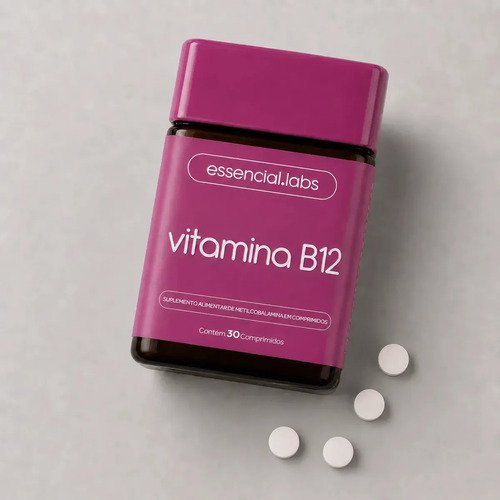 VITAMINA B12 Metilcobalamina - Fórmula com Máxima Pureza e Concentração - 30 Doses
