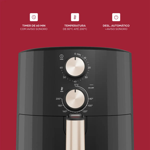 Wap Air fryer grand family cozinha fritadeira elétrica 5l 1500w