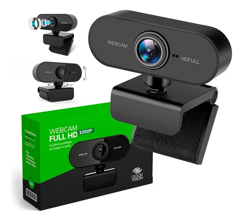 Webcam camera full hd zoom 1080p 360 graus videoconferencia