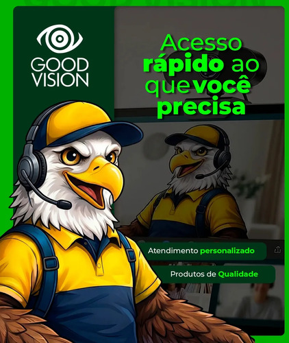 Webcam Camera Full Hd Zoom 1080p 360 Graus Videoconferencia Streamcam Web Cam Entrada Usb 2.0 Com Microfone- GoodVision