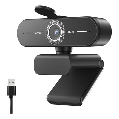 Webcam emeet c60e 4k 30fps uhd 8mp foco automatico 1080p 60f 1