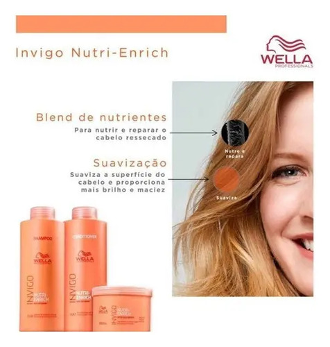 Wella Invigo Nutri Enrich Shampoo - 1000ml