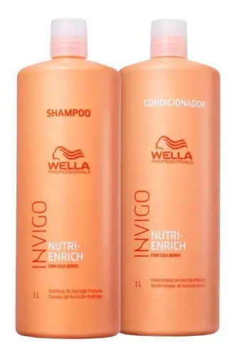 Wella kit nutri enrich shampoo 1lcondicionador 1l
