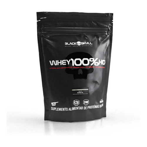 Whey 100 hd refil black skull 900g wpc wpi e wph sabor coo 1