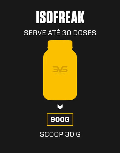 Whey Isolado Isofreak 900g Sabor: Baunilha - Fórmula Avançada Com 23g De Proteína Por Dose