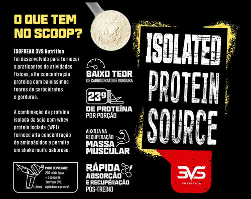 Whey Isolado Isofreak 900g Sabor: Chocolate - Fórmula Avançada Com 23g De Proteína Por Dose