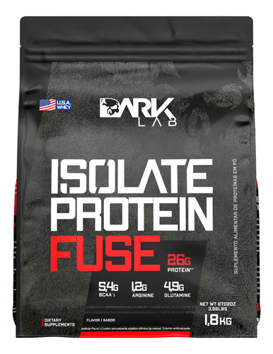 Whey isolate protein fuse 18kg baunilha dark lab